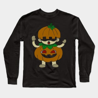 Halloween pictures on t-shirt for kids pumpkin Long Sleeve T-Shirt